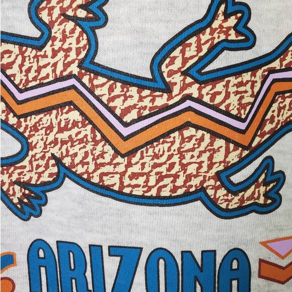 Gopher Sport VTG SZ M Arizona Graphic Sweatshirt with Collar Made USA - Picture 4 of 8